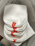 京東京造 兒童夏季男童襪子中小學(xué)棉襪校園小白襪開學(xué)5雙22-24cm 曬單實(shí)拍圖
