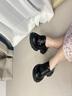 星期六（St&Sat）品牌厚底樂(lè )福鞋女2025秋季新款英倫風(fēng)皮鞋女士小個(gè)子增高鞋JK單鞋 黑色【單里】 SSC3112E8T 37 曬單實(shí)拍圖