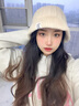 CARNEGIE&KEITH帽子女秋冬韓版ins潮百搭冷帽冬季保暖護耳大頭針織帽女毛線(xiàn)帽女 【米杏色禮盒裝】保暖鎖溫熱銷(xiāo)款 曬單實(shí)拍圖