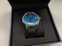 上海（SHANGHAI）手表男 繁花聯(lián)名 致敬系列 男士皮帶自動(dòng)機械表 藍色浮雕花紋22OR 曬單實(shí)拍圖