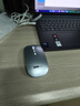 聯(lián)想（Lenovo）無(wú)線(xiàn)鼠標無(wú)線(xiàn)靜音藍牙鼠標可充電輕薄便攜筆記本電腦ipad平板安卓蘋(píng)果手機通用無(wú)線(xiàn)商務(wù)辦公鼠標 銀色-雙模版【左右靜音按鍵】 無(wú)線(xiàn)藍牙鼠標【Type-c充電/配充電線(xiàn)】 曬單實(shí)拍圖