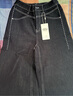 三彩【防褪色牛仔】2025秋季新款休閑撞色明線(xiàn)直筒褲長(cháng)褲M(mǎn) 深海藍 M 160/68A 曬單實(shí)拍圖