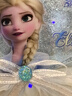 迪士尼（Disney）冰雪奇緣艾莎兒童包可愛(ài)小香風(fēng)紗裙皮革斜挎包零錢(qián)包公主生日禮物 曬單實(shí)拍圖