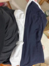優(yōu)衣庫女裝竹節(jié)紗V領(lǐng)T恤/短袖棉白T上衣打底內(nèi)搭春夏新款483576 69 藏青色 XL /165/92A 曬單實(shí)拍圖