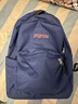 JANSPORT杰斯伯書(shū)包輕便雙肩包男女旅行包簡(jiǎn)約背包電腦包學(xué)生校園 4QUT003海軍藍/藏青色-側邊袋 曬單實(shí)拍圖