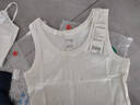 全棉時(shí)代打底衫女士背心夏季針織羅紋緊身吊帶女 米白 L 曬單實(shí)拍圖