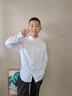 G.DUCKKIDS男童白襯衫短袖夏季兒童白色襯衣中大童上衣小學(xué)生校服洋氣表演服 短袖白襯衫 150 尺碼11~12歲【140-150cm】 曬單實拍圖