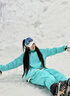 ISEEMIGGA寒武紀滑雪套裝男女新款加P棉保暖防寒上衣專(zhuān)業(yè)防水雪褲冬滑雪服 水星藍套裝 M 曬單實(shí)拍圖