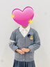 忻悅晴JK英倫學(xué)院風(fēng)女童襯衣百褶裙子套裝洋氣新款春秋兒童毛衣開(kāi)衫 灰色小熊外套+襯衫+百褶裙+領(lǐng)結 160 cm 曬單實(shí)拍圖