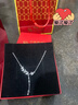 中國黃金（CHINA GOLD）S925銀麥穗鎖骨鏈女穗穗平安流蘇項鏈設計感情人節生日禮物送女友 【今/次日達】S925麥穗流蘇項鏈 曬單實(shí)拍圖