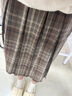 樂(lè )戀淑裙子冬季格子半身裙女百褶裙秋冬2025新款長(cháng)裙半裙女高級感小個(gè)子 復古格子百褶長(cháng)裙【卡其色】 S 【建議80-95斤】 曬單實(shí)拍圖