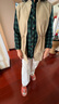 啄木鳥(niǎo)休閑風(fēng)衣馬甲女2024新款春夏秋秋季抽繩系帶百搭氣質(zhì)風(fēng)衣寬松背心 卡其色 雙層有里布 XL 125-140斤 曬單實(shí)拍圖