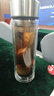 富光玻璃杯雙層 帶茶隔大容量隔熱茶杯高檔商務(wù)泡茶車(chē)載水杯透明杯子 曬單實(shí)拍圖