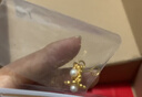萃華珍珠四葉草耳釘黃金耳飾足金999送禮紀念日送女友老婆生日禮物 四葉草耳釘約3.5g【不支持七天無(wú)理由退貨】 曬單實(shí)拍圖
