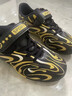 里奇.喬丹   RICKY JORDAN兒童足球鞋男童AG長(cháng)釘專(zhuān)用鞋中小學(xué)生少兒男孩比賽訓練tf碎釘球鞋 黑金【長(cháng)釘升級款】 35 曬單實(shí)拍圖