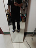 迪伽達cleanfit微喇休閑西褲子男士春夏秋季款冰絲垂墜感柳葉彎刀直筒褲 SBXS-C911-6黑色 2XL 曬單實(shí)拍圖