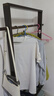 喻品實(shí)木衣帽架落地臥室掛衣架辦公室客廳家用衣服掛架MJ26胡桃色80 曬單實(shí)拍圖