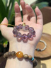 【直發(fā)】紫水晶鏈九紫離火運吉祥如意水晶掛件防摔掛繩禮物 【師傅祝?！考槿缫?紫水晶 九紫離火運 手機掛件 曬單實(shí)拍圖