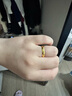 周生生素圈光身面活口泥鰍背黃金戒指 足金開(kāi)口戒情侶結婚對戒09141R 4.23克(含工費100元) 曬單實(shí)拍圖