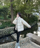 駱駝戶(hù)外長(cháng)面包羽絨服男女同款防風(fēng)防水蓄熱保暖抗靜電鴨絨外套 曬單實(shí)拍圖
