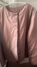 無(wú)印良品（MUJI） 女式 輕量羽絨便攜式無(wú)領(lǐng)夾克羽絨服女款長(cháng)袖 25年冬季女裝外套 煙熏粉色 M （160/84A） 曬單實(shí)拍圖
