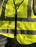 豪瑪反光背心工地反光衣馬甲熒光交通黃馬甲工程施工工地反光背心馬甲透氣年檢用騎行反光衣反光服可定制印字 升級加厚多口袋 熒光黃 曬單實(shí)拍圖