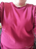 憶思減300斤大碼女裝胖mm德絨新款長(cháng)袖內搭保暖上衣T恤春夏顯瘦打底衫女 酒紅色 3XL 建議180-210斤 曬單實(shí)拍圖