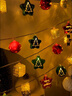 乖明星圣誕節裝飾品彩燈串燈閃燈圣誕樹(shù)掛件店鋪氛圍櫥窗創(chuàng  )意場(chǎng)景布置 3米20燈【電池款】常亮+閃爍 LED高亮防爆幼兒園學(xué)校商場(chǎng)酒吧布置 曬單實(shí)拍圖