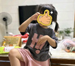 ASK JUNIOR女童2025夏裝兒童運(yùn)動(dòng)套裝小童短袖短褲兩件套 粉色  110  曬單實(shí)拍圖