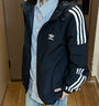 adidas經(jīng)典三條紋運動(dòng)連帽夾克外套男女秋季阿迪達斯三葉草 黑色   L 曬單實(shí)拍圖