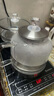 友家鋪子（Biooner） 全自動(dòng)底部雙上水電熱燒水壺泡茶專(zhuān)用玻璃燒水器茶臺一體茶桌嵌入式電茶爐茶具套裝 1L 雙壺加水-亮光黑-清潔款（37*20cm） 曬單實(shí)拍圖