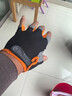 半指手套男薄款網(wǎng)眼防滑露指騎車(chē)騎行半截運動(dòng)防曬透氣春夏秋新款 升級款黑橘色【高彈透氣/防滑】 L碼適合正常男士【掌圍20-23】 曬單實(shí)拍圖