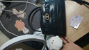 CHARLES&KEITH鱷魚(yú)紋凱莉包手提斜挎婚包包女包生日禮物CK2-50270880-1 Black黑色 S 曬單實(shí)拍圖