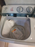 小鴨牌  洗+脫9公斤半自動(dòng)洗衣機雙桶 雙缸大容量家用小型迷你波輪脫水半全自動(dòng)迷你帶甩干 洗滌6公斤+脫水3公斤【藍光潔凈強勁電機】 【藍光潔凈款】 曬單實(shí)拍圖
