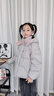 波司登25新款羽絨服女童短款90絨5A抗菌絨連帽泡芙保暖外套T250243102Q 云朵灰8H49 140 /64 約 130-140cm 30kg 曬單實(shí)拍圖