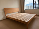 小半實(shí)木床雙人床北歐日式1.5單人小戶(hù)型臥室現代簡(jiǎn)約櫻桃木家具1.8米 【千尋床單床】櫻桃木 1.8m*2m 曬單實(shí)拍圖