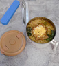 史努比304不銹鋼泡面碗保溫飯盒學(xué)生宿舍食堂可瀝水打飯帶蓋碗便當(dāng)盒 1.5L大容量+餐具 曬單實(shí)拍圖