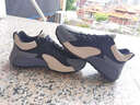 男鞋冬季皮面運動(dòng)鞋透氣大碼內增高減震軟底耐磨跑步鞋休閑阿甘鞋 NAW2501黑灰 43 曬單實(shí)拍圖