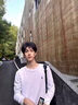 LAUREN RALPH LAUREN美國拉夫勞倫春秋新款保羅長(cháng)袖t恤男圓領(lǐng)白色小馬標純色打底衫 深藍色 BLCT-小標 XL 建議(155-175斤 曬單實(shí)拍圖