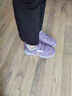 足力健艾爸爸老人鞋女防滑軟底媽媽鞋冬季加絨棉鞋女大碼加肥中老年爸爸運動(dòng)鞋 丁香紫女 （送襪子） 40 曬單實(shí)拍圖