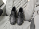 夢(mèng)特嬌男鞋2025春季加絨保暖皮鞋男百搭羊皮革商務(wù)休閑鞋厚底軟底棉鞋 黑色【加絨保暖】 41 曬單實(shí)拍圖