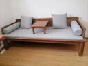 溪木工坊羅漢床實(shí)木沙發(fā)新中式實(shí)木床兩用客廳茶室書(shū)房榆木家具 羅漢床3件套（床+墊子+炕桌） 曬單實(shí)拍圖