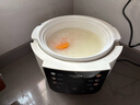 歐德米亞（oudemiya）【國家補貼】無(wú)涂層陶瓷小型電飯煲1-3人2L家用智能預約定時(shí)土鍋0涂層電飯鍋煲仔飯煮飯煮粥煲湯鍋 升級雙耳提手白色 2L 曬單實(shí)拍圖