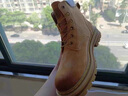 H8馬丁靴男中幫英倫風(fēng)真皮工裝鞋高幫厚底戶(hù)外登山鞋男士大黃靴子 黃棕色（豬皮）旗艦版 42 男碼 曬單實(shí)拍圖