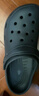 名創(chuàng  )優(yōu)品（MINISO）洞洞鞋男夏季外穿沙灘涼鞋防滑厚底踩屎感包頭涼拖鞋黑色42-43 曬單實(shí)拍圖