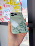魔巖適用蘋果17promax手機(jī)殼新款iphone17保護(hù)套17Pro高檔玻璃17Air鏡頭全包防摔創(chuàng)意中國(guó)風(fēng)外殼 水墨竹影【淡青綠】液態(tài)玻璃｜自帶鏡頭膜 iPhone 17 曬單實(shí)拍圖