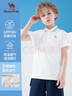 駱駝（CAMEL）兒童T恤夏季速干POLO衫短袖上衣男童休閑 曬單實(shí)拍圖