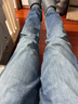 Lee726舒適直筒丹寧復古水洗藍色男牛仔褲休閑潮流 曬單實(shí)拍圖
