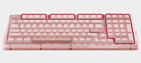羅技（Logitech）ALTO KEYS K98S 琥珀系列 AI客制化無(wú)線(xiàn)機械鍵盤(pán) 熱插拔大理石軸 靜音軸 粉色 曬單實(shí)拍圖