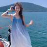 確彤法式仙女超仙海邊度假風(fēng)漸變吊帶連衣裙夏寬松顯瘦無(wú)袖長(cháng)款海浪裙 圖色 M 115斤以?xún)?曬單實(shí)拍圖